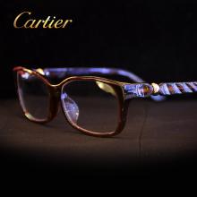 Cartier卡地亚闪光垂坠镀金镀钯眼镜框架